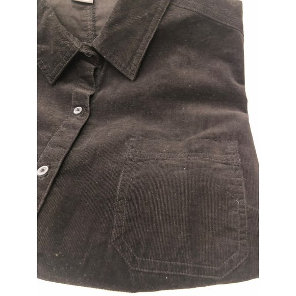Woolrich LS Black Corduroy Button Lightweight Shirt Sz XL - Picture 3 of 4